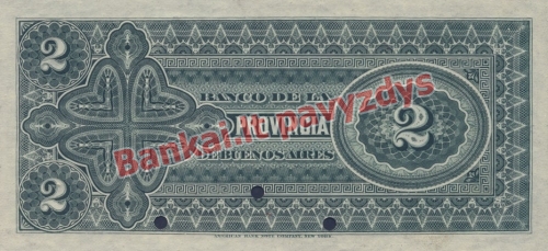 2 Pesų banknoto galinė pusė