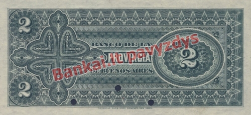 2 Pesų banknoto galinė pusė