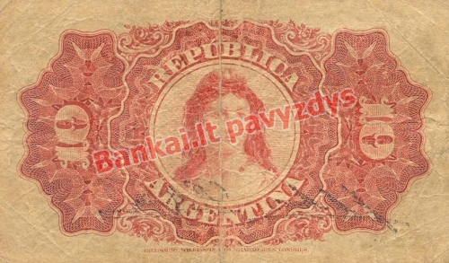 10 Centavų banknoto galinė pusė