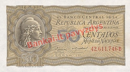 50 Centavų banknoto priekinė pusė