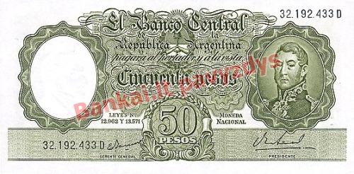 50 Pesų banknoto priekinė pusė