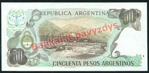 50 Pesų banknoto galinė pusė