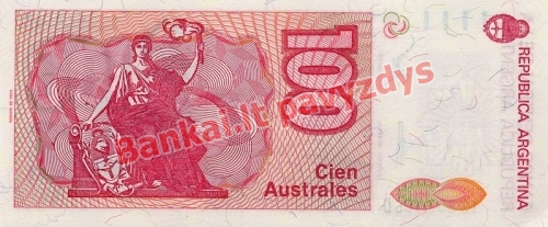 100 Australų banknoto galinė pusė