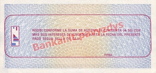 50 Australų banknoto galinė pusė