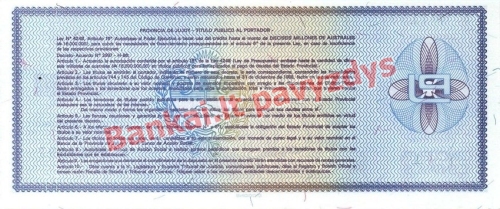 50 Centavų banknoto galinė pusė