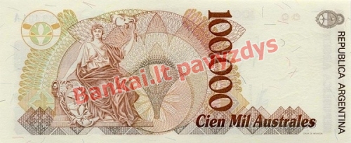 100000 Australų banknoto galinė pusė