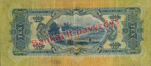 10 Šilingų banknoto galinė pusė