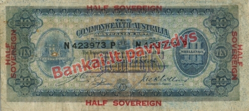 10 Šilingų banknoto priekinė pusė