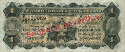 1 Svaro banknoto priekinė pusė