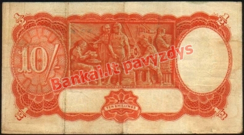 10 Šilingų banknoto galinė pusė