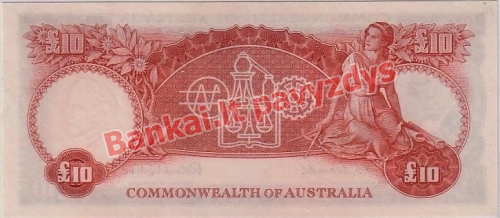 10 Svarų banknoto galinė pusė