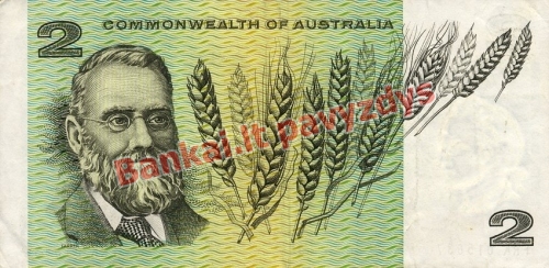2 Dolerių banknoto galinė pusė