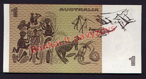 1 Dolerio banknoto galinė pusė