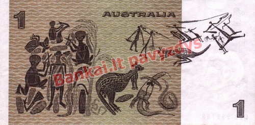 1 Dolerio banknoto galinė pusė