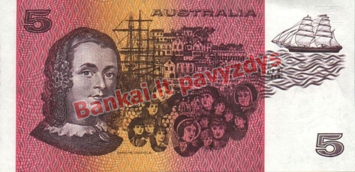 5 Dolerių banknoto galinė pusė