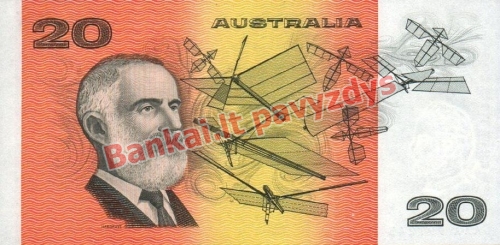 20 Dolerių banknoto galinė pusė