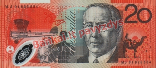 20 Dolerių banknoto galinė pusė