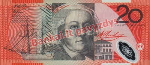 20 Dolerių banknoto priekinė pusė