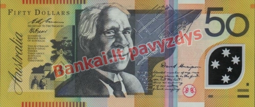 50 Dolerių banknoto priekinė pusė