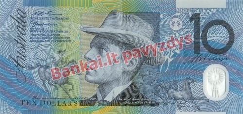 10 Dolerių banknoto priekinė pusė