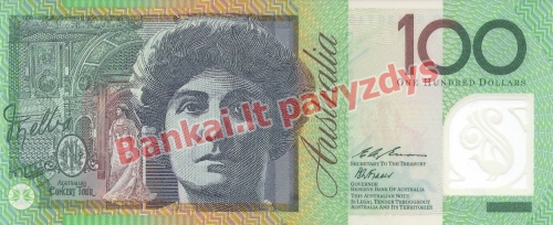 100 Dolerių banknoto priekinė pusė