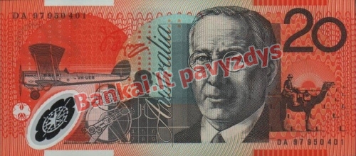 20 Dolerių banknoto galinė pusė