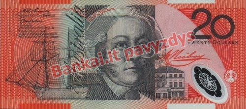 20 Dolerių banknoto priekinė pusė