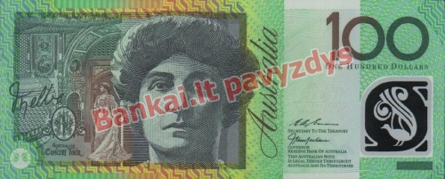 100 Dolerių banknoto priekinė pusė