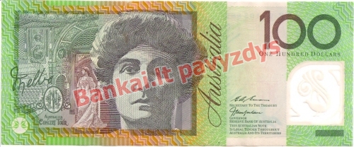100 Dolerių banknoto priekinė pusė