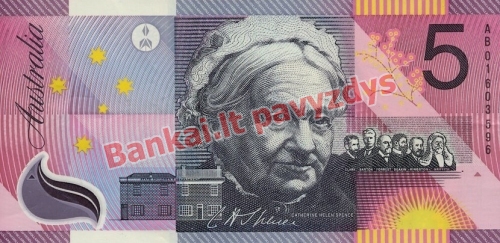 5 Dolerių banknoto galinė pusė