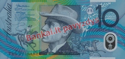 10 Dolerių banknoto priekinė pusė