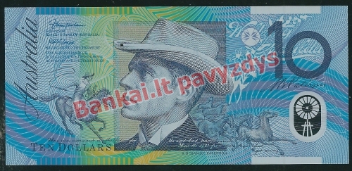 10 Dolerių banknoto galinė pusė