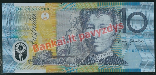 10 Dolerių banknoto priekinė pusė