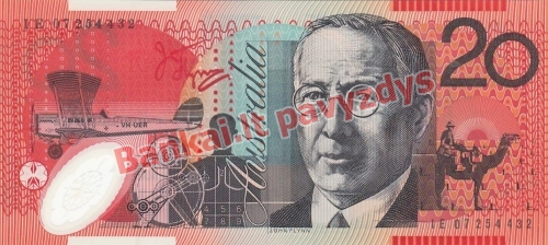 20 Dolerių banknoto galinė pusė