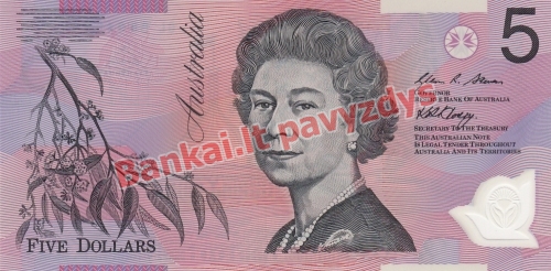 5 Dolerių banknoto priekinė pusė