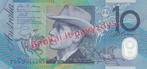 10 Dolerių banknoto galinė pusė