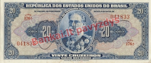 20 Cruzeirų banknoto priekinė pusė