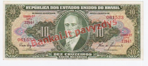 10 Cruzeirų banknoto priekinė pusė