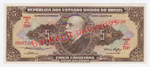 5 Cruzeirų banknoto priekinė pusė