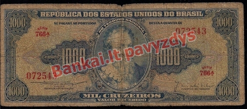 1000 Cruzeirų banknoto priekinė pusė