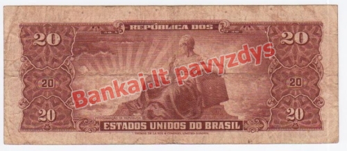 20 Cruzeirų banknoto galinė pusė
