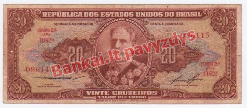 20 Cruzeirų banknoto priekinė pusė