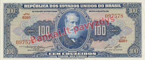 100 Cruzeirų banknoto priekinė pusė