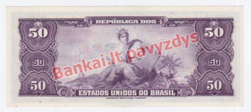 50 Cruzeirų banknoto galinė pusė
