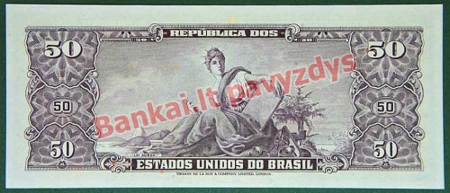 50 Cruzeirų banknoto galinė pusė