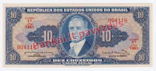 10 Cruzeirų banknoto priekinė pusė