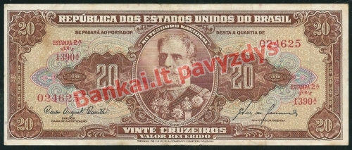 20 Cruzeirų banknoto priekinė pusė