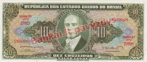 10 Cruzeirų banknoto priekinė pusė