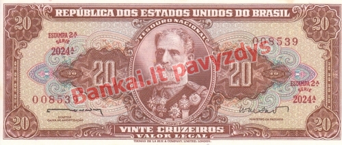 20 Cruzeirų banknoto priekinė pusė