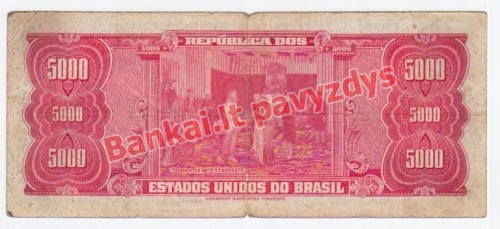 5000 Cruzeirų banknoto galinė pusė